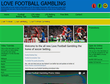 Tablet Screenshot of lovefootballgambling.com